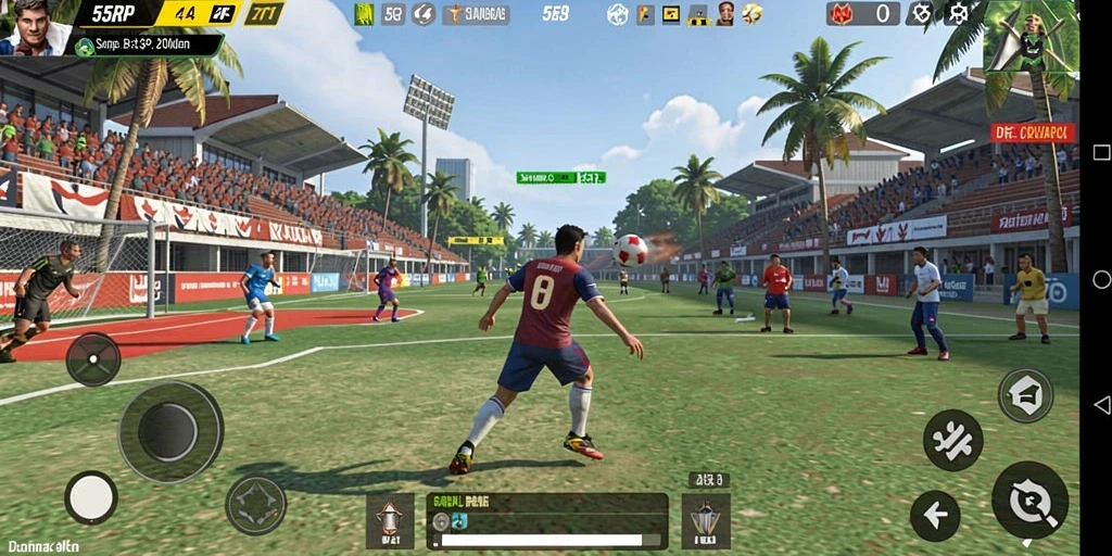 Tampilan gameplay seru dalam 55RP dengan aksi olahraga yang mendebarkan.