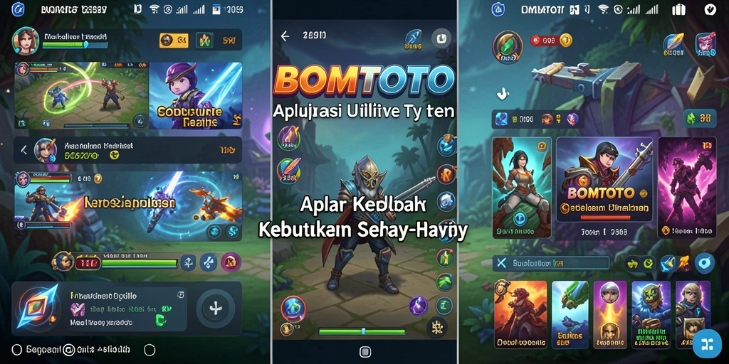 Tampilan antarmuka aplikasi BOMTOTO yang efisien dan ramah pengguna.