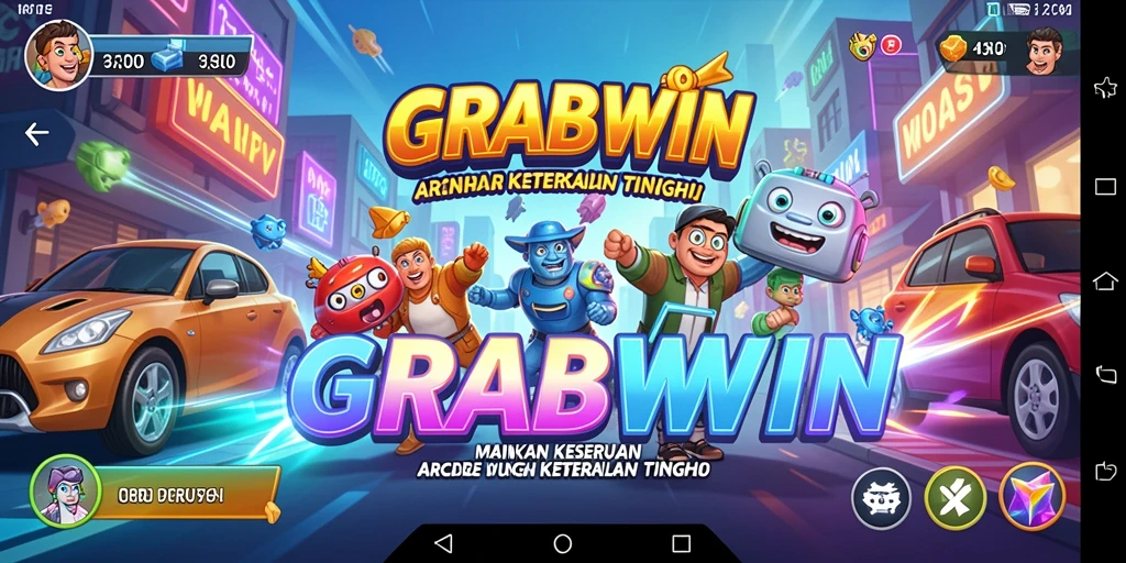 Tampilan gameplay menarik dari GRABWIN yang penuh aksi.