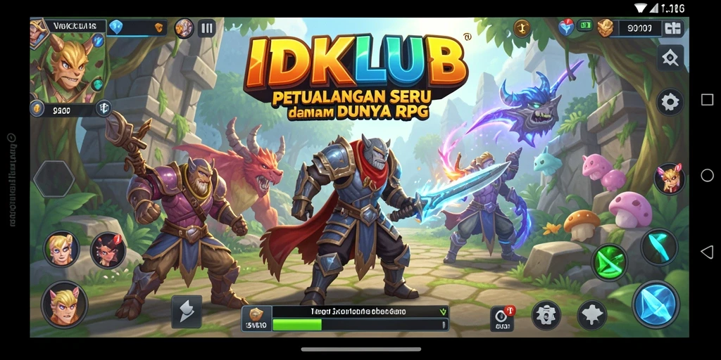 Gambaran gameplay RPG yang mendebarkan dan penuh petualangan.