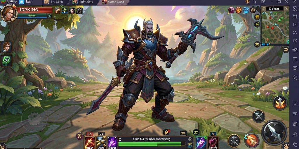 Tampilan gameplay seru dan aksi mendebarkan di IDPKING.