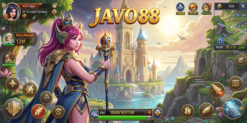 Tampilan gameplay <strong>JAVO88</strong> dalam pertempuran Tower Defense yang menegangkan.