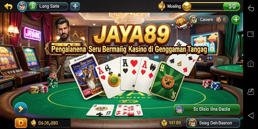 Tampilan gameplay Kasino JAYA89 yang mengasyikkan dan interaktif.