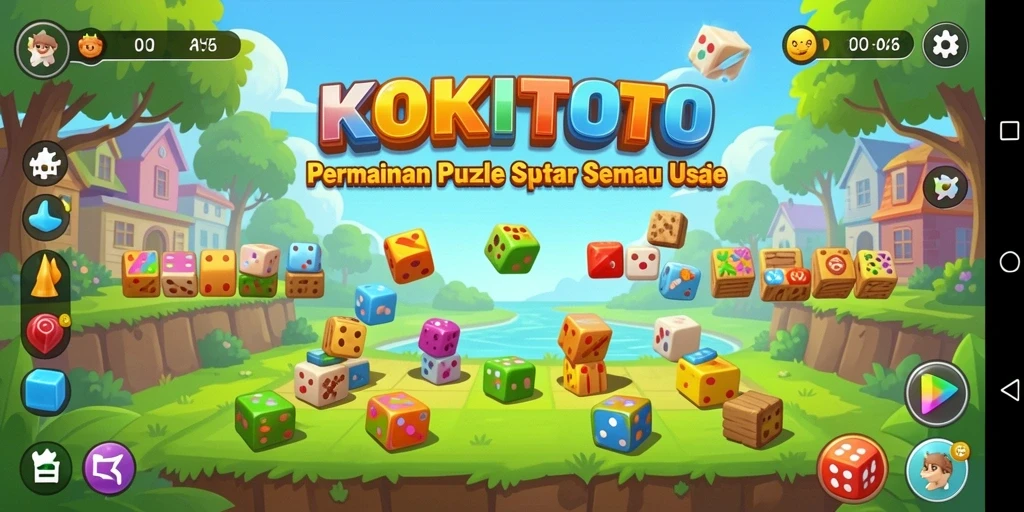 Screenshot KOKITOTO menampilkan gameplay seru teka-teki.