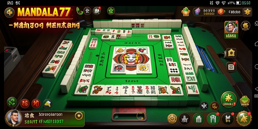 Tampilan gameplay seru Mahjong di MANDALA77.