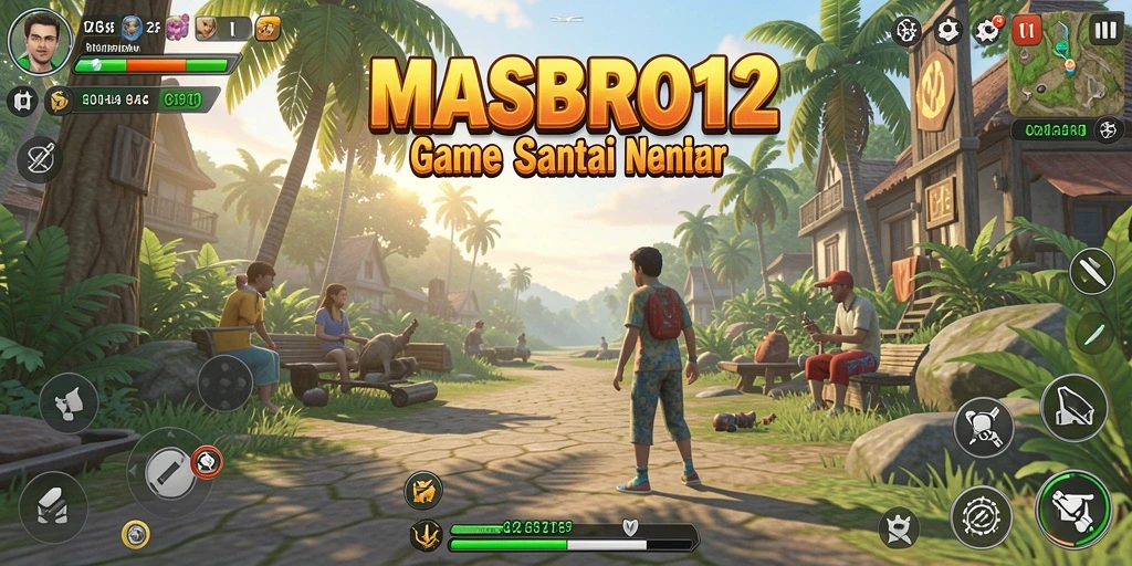 Tangkapan layar menunjukkan gameplay santai yang menghibur dari MASBRO12.