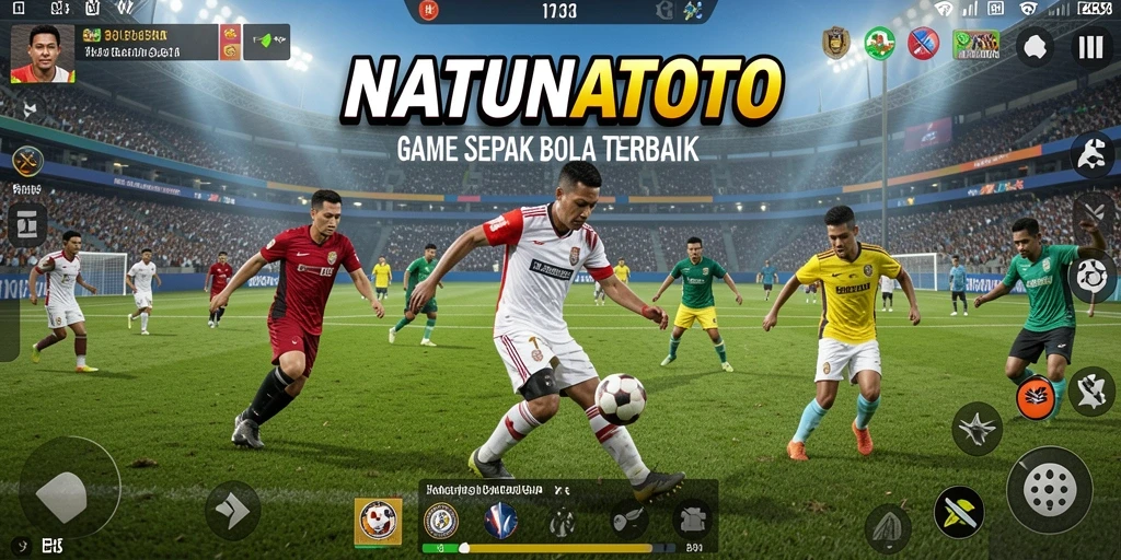 Tampilan gameplay <strong>NATUNATOTO</strong> yang menampilkan aksi seru di lapangan.