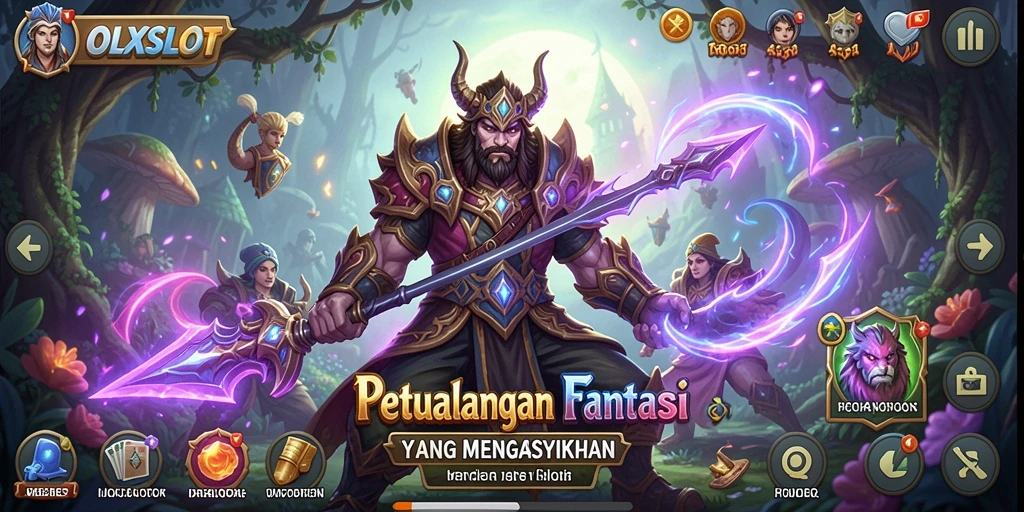 Tangkapan layar OLXSLOT menampilkan aksi RPG yang seru dan dinamis.