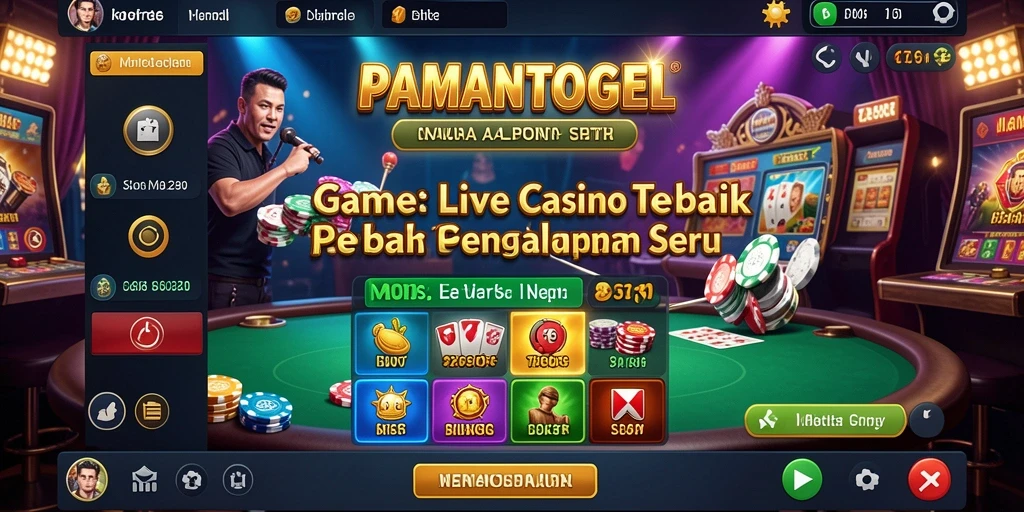 Tampilan gameplay Live Casino yang menarik dari PAMANTOGEL.