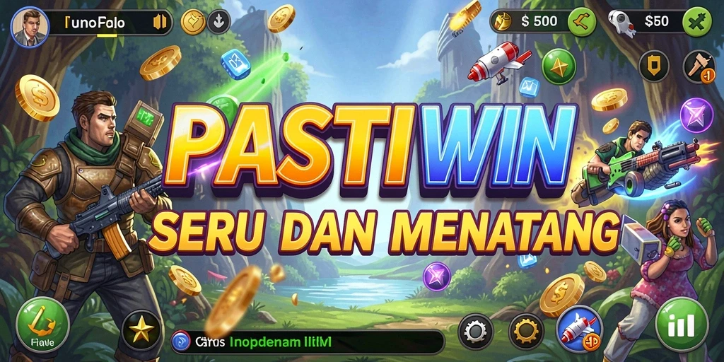 Screenshot gameplay PASTIWIN menampilkan momen seru dalam permainan Arcade.