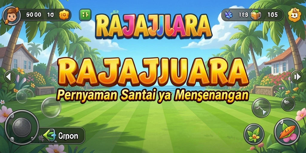 Tampilan gameplay menarik dengan berbagai karakter di RAJAJUARA.