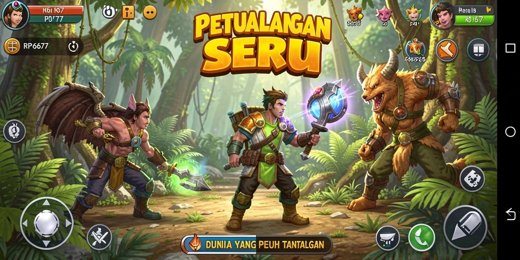 Tampilan gameplay <strong>RP6677</strong> yang menampilkan suasana petualangan yang menegangkan.