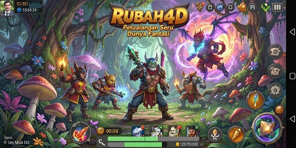 Tampilan gameplay RUBAH4D yang seru dan penuh petualangan