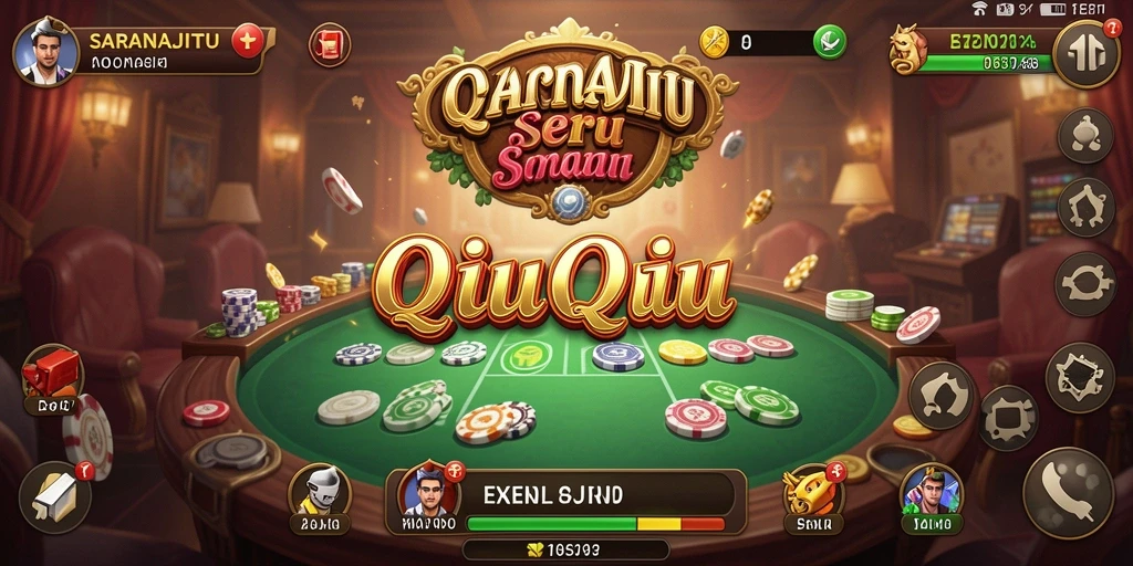 Tampilan gameplay menarik dari SARANAJITU saat bermain QiuQiu.