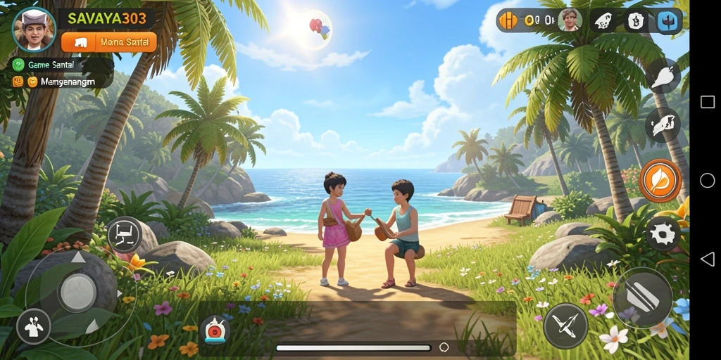Screenshot gameplay SAVAYA303 yang penuh warna dan seru.