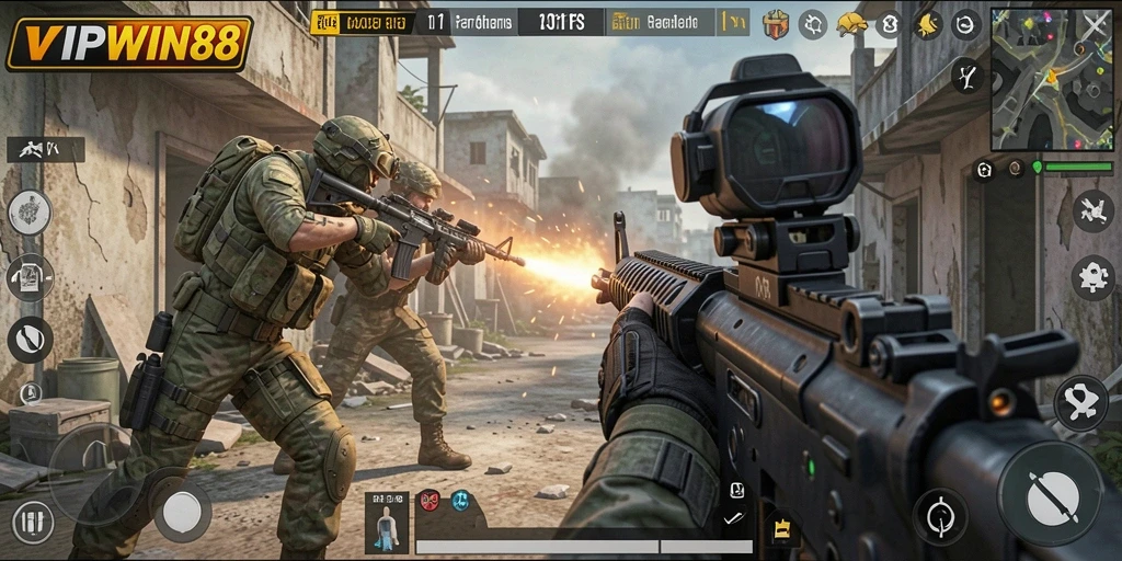 Screenshot gameplay VIPWIN88 menunjukkan aksi intens dan grafis yang menawan.