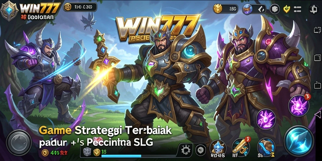 Tampilan gameplay WIN777 menampilkan pertempuran yang mendebarkan dan strategi yang cerdas.